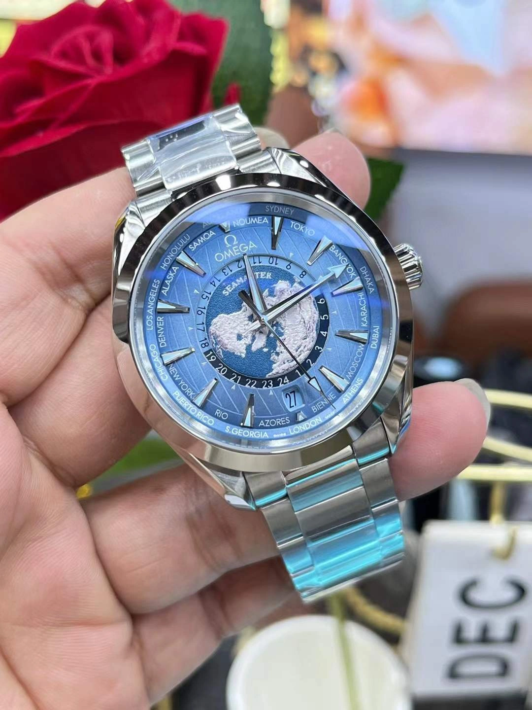 CBD Factory Omega Seamaster Aqua Terra 150M Worldtimer 43mm “Summer Blue” 75th Anniversary (220.10.43.22.03.002) 1:1 Super Clone -DD8938 Movement GoodFit 272